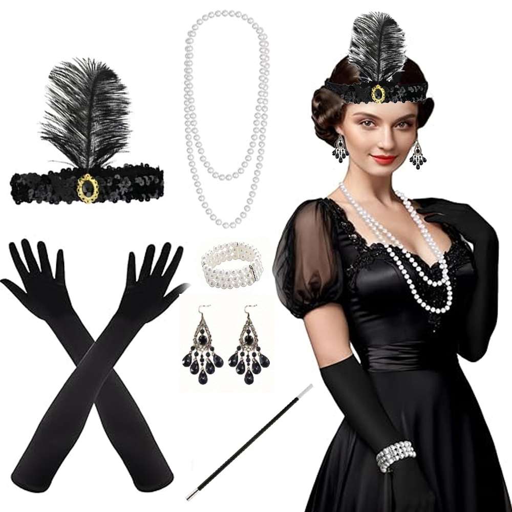 Women'S Accessories In The 1920S - مجموعة إكسسوارات فلابر من PESENAR للنساء،