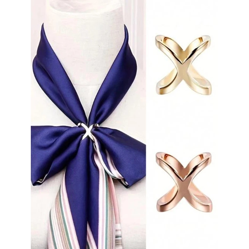 Women Accessories Holder - مشبك وشاح جديد على شكل X