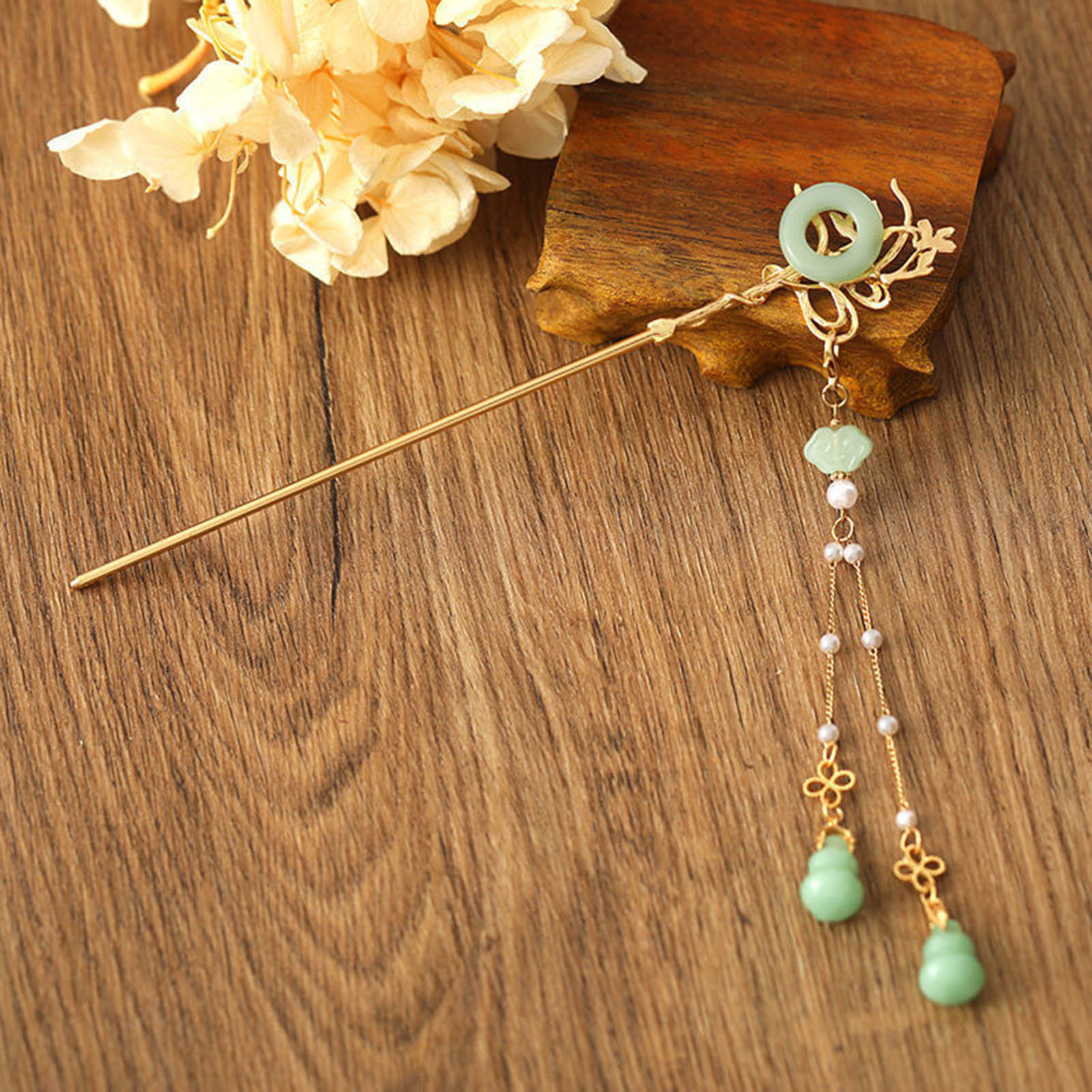 Women Accessories Shop - النمط الصيني الزجاج دبوس الشعر للنساء