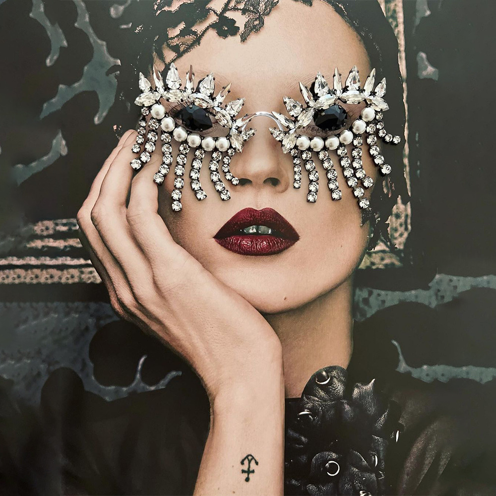 Women Accessories Photos - إطار نظارات Stonefans-Tassel للنساء ، إكسسوارات