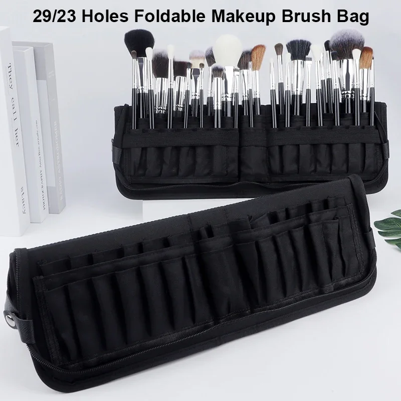 Women Accessories Holder - 29/23 ثقوب طوي فرشاة للمكياج حقيبة