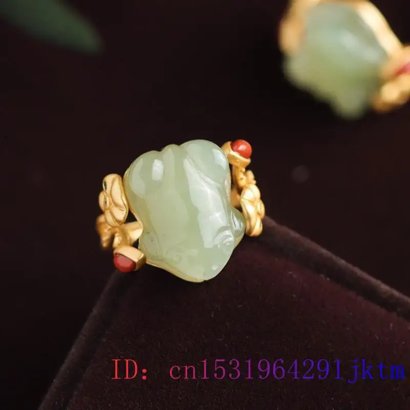 الأخضر اليشم الضفدع خواتم Char - مراجعة Women Accessories Trendy وسعره