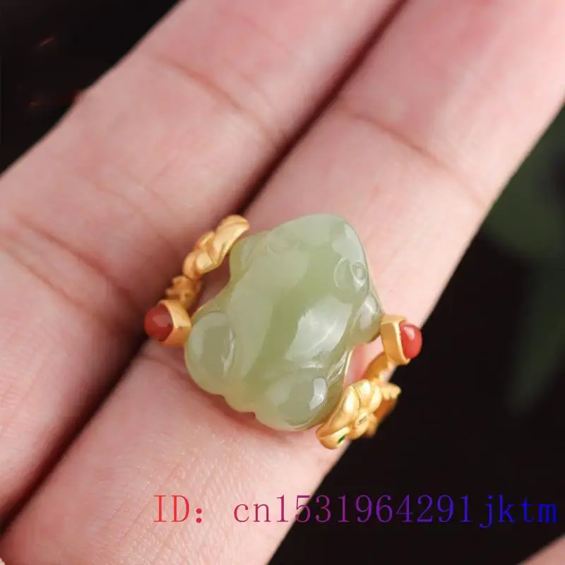 الأخضر اليشم الضفدع خواتم Char - مراجعة Women Accessories Trendy وسعره