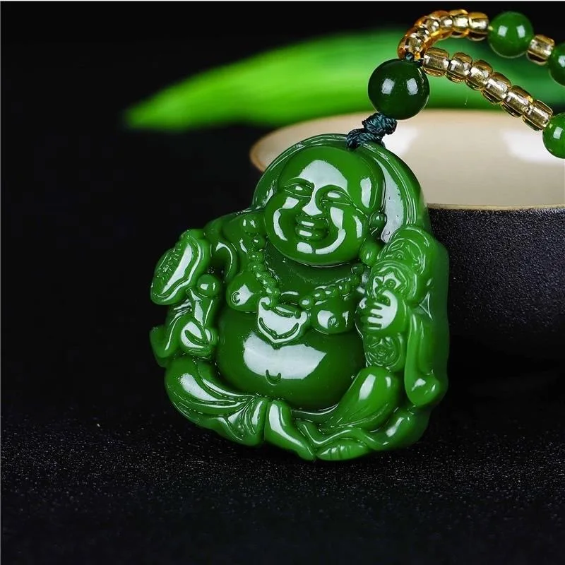 الصينية الأخضر اليشم Maitreya  - مراجعة Women Accessories For Gift وسعره