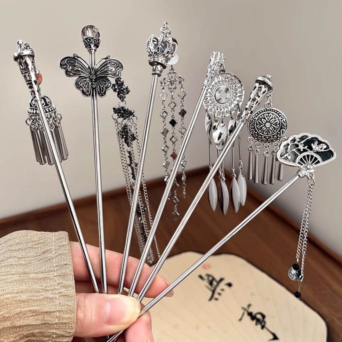 دبوس شعر نسائي أنيق عتيق فضي ع - مراجعة Women Accessories Shop وسعره