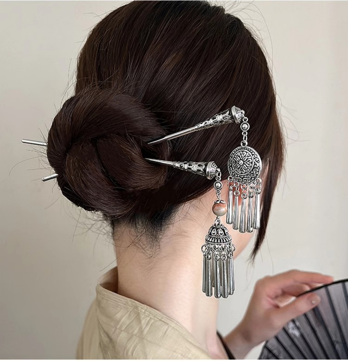 دبوس شعر نسائي أنيق عتيق فضي ع - مراجعة Women Accessories Shop وسعره