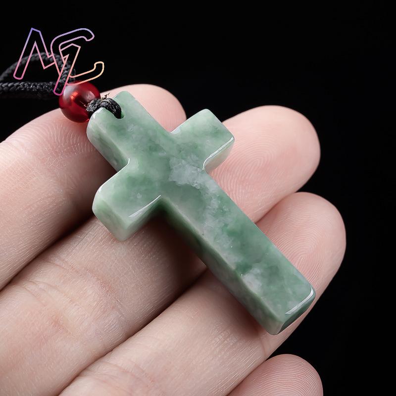 ميانمار الجاديت الصليب قلادة ق - مراجعة Women Accessories For Gift وسعره