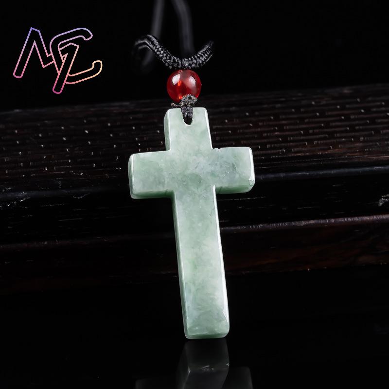 ميانمار الجاديت الصليب قلادة ق - مراجعة Women Accessories For Gift وسعره