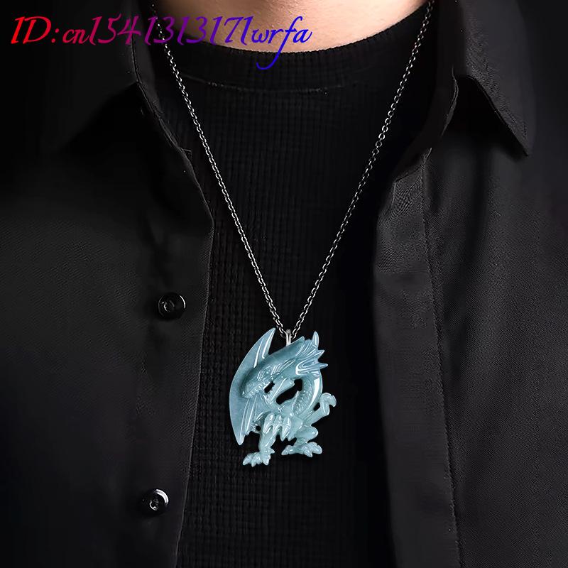 الأزرق ميانمار الجاديت قلادة ع - مراجعة Women Accessories For Gift وسعره