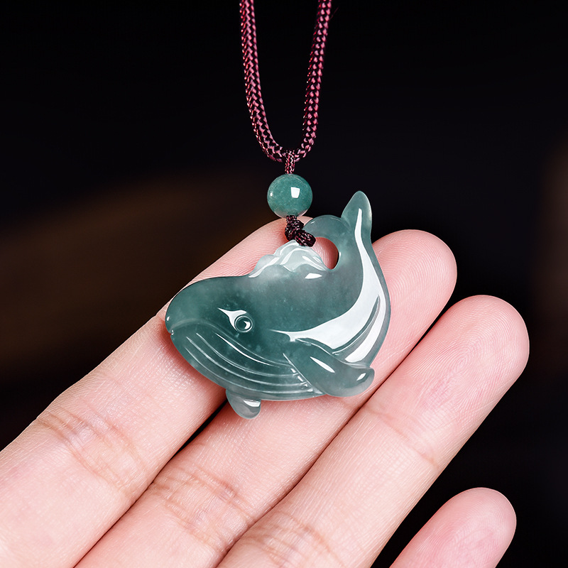 قلادة حجر اليشم البورمي الطبيع - مراجعة Women Accessories For Gift وسعره