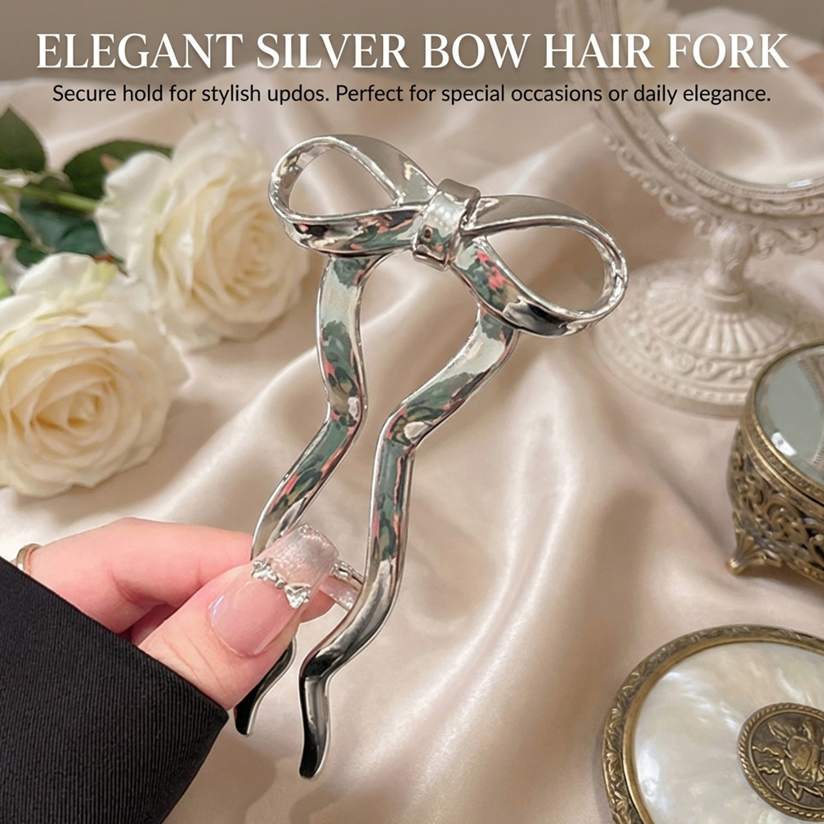 مشبك شعر أنيق على شكل حرف U مع - مراجعة Women Accessories Holder وسعره