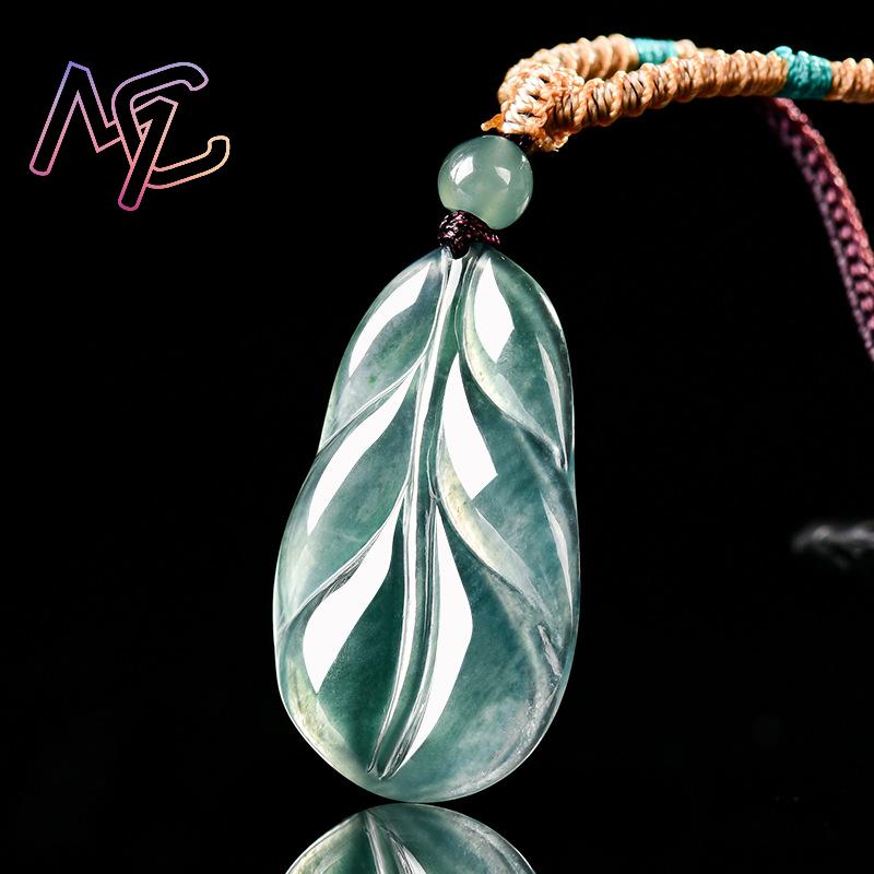 ميانمار الجاديت ليف قلادة هداي - مراجعة Women Accessories For Gift وسعره