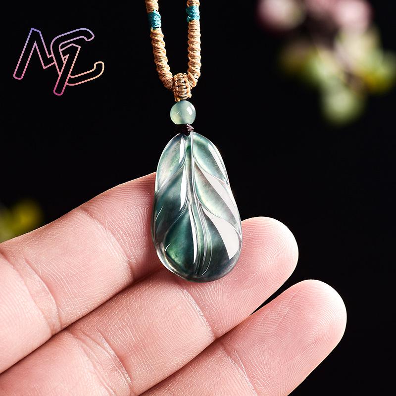 ميانمار الجاديت ليف قلادة هداي - مراجعة Women Accessories For Gift وسعره