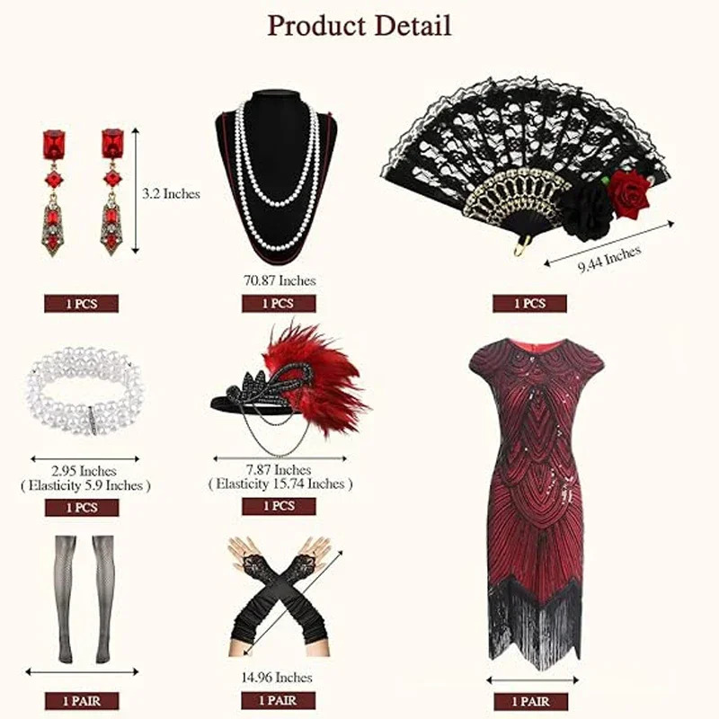 1920s فساتين للنساء فستان فلاب - مراجعة Women'S Accessories In The 1920S وسعره