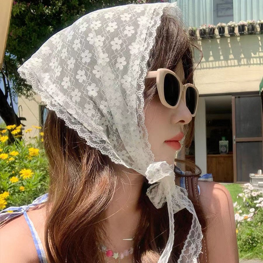 قطعة واحدة من وشاح الدانتيل ال - مراجعة Women Accessories Photos وسعره